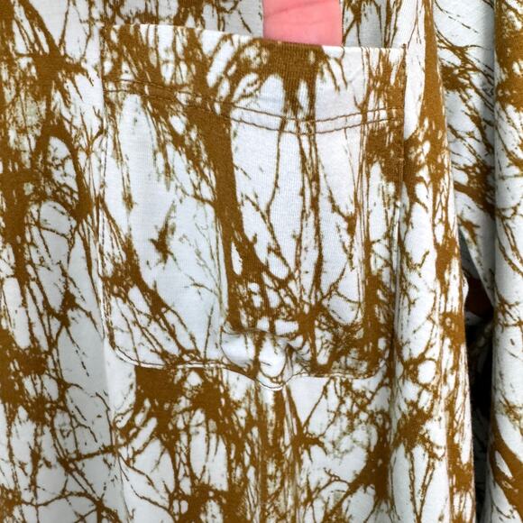 Logo By Lori Goldstein Womens T Shirt Top Size 2X Splatter Stretch Comfy Blue - Picture 3 of 8